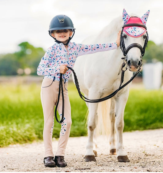 Schooling jodphurs tan with footprints