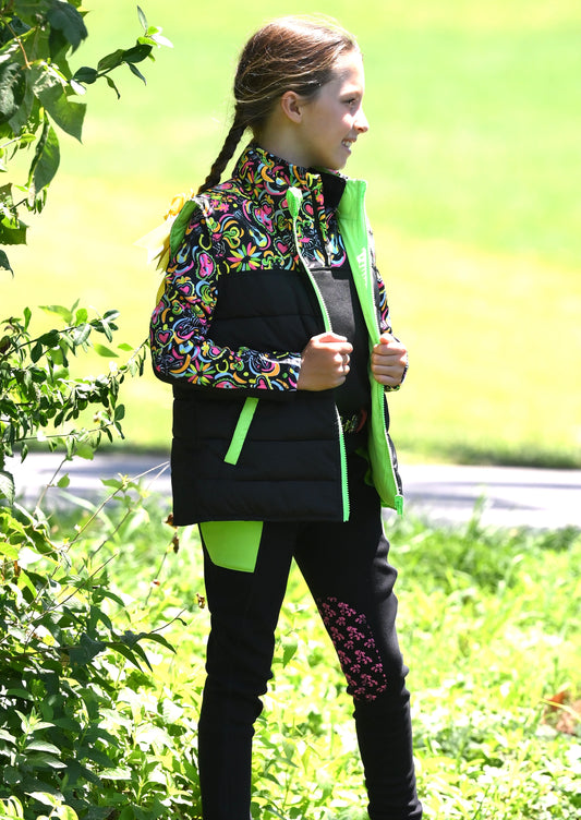 Day of the Dead Reversible Puffer Vest