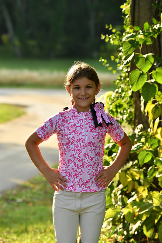 Sun Shirt Short Sleeve previous seasons Flower Power, Pink Belles