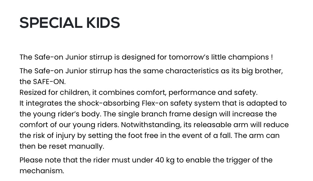 Safe On Flex On Stirrups