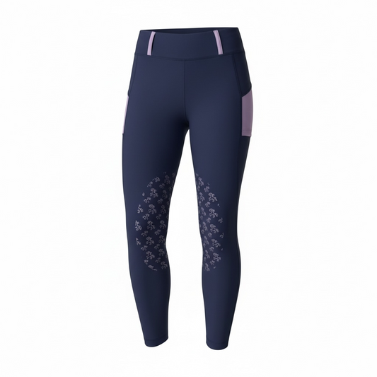 Riding Tights Navy/purple